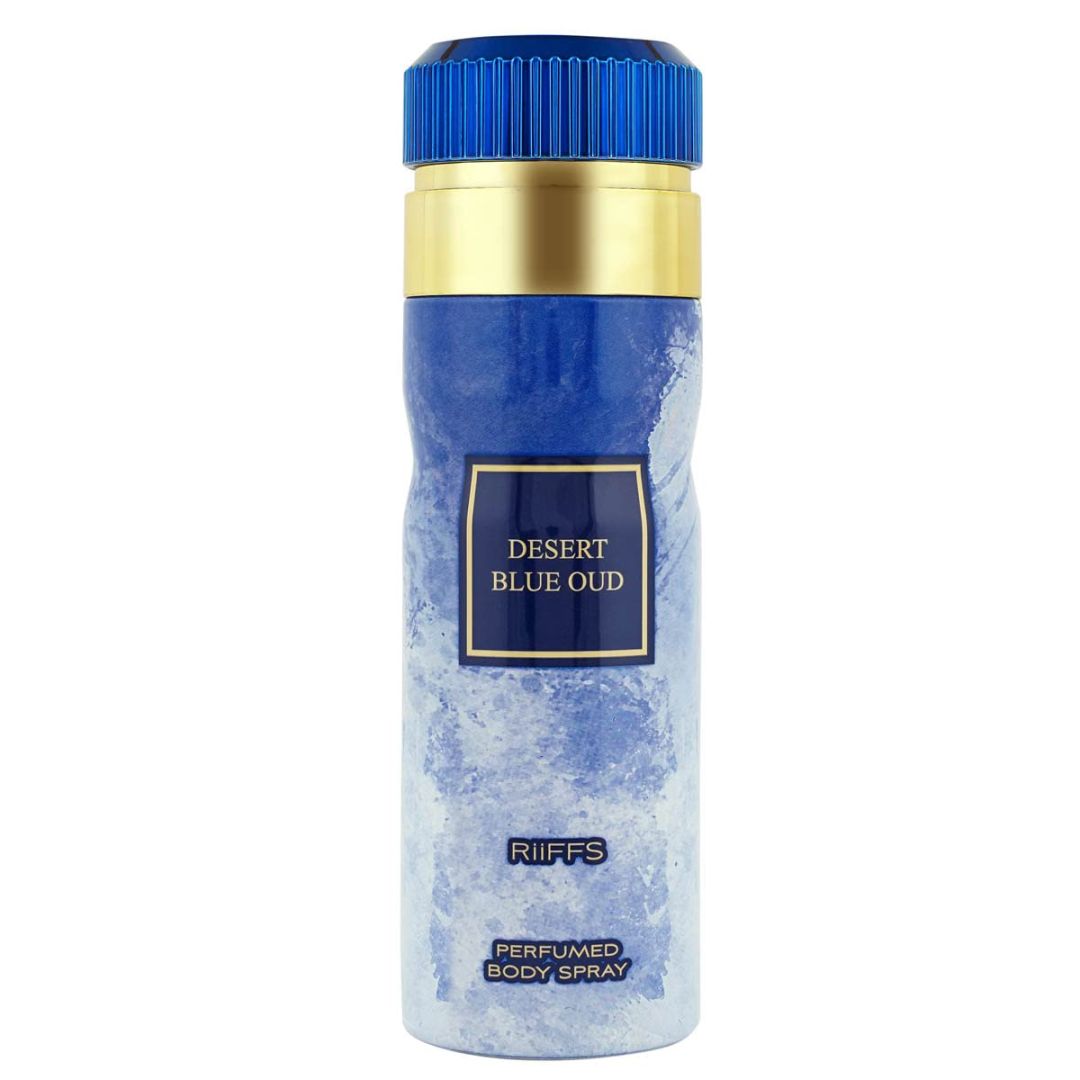 RiiFFS Desert Blue Oud Premium Imported Deodorant, Fresh & Soothing Fragrance, Long Lasting Body Spray For Men, Made in UAE, 200ml