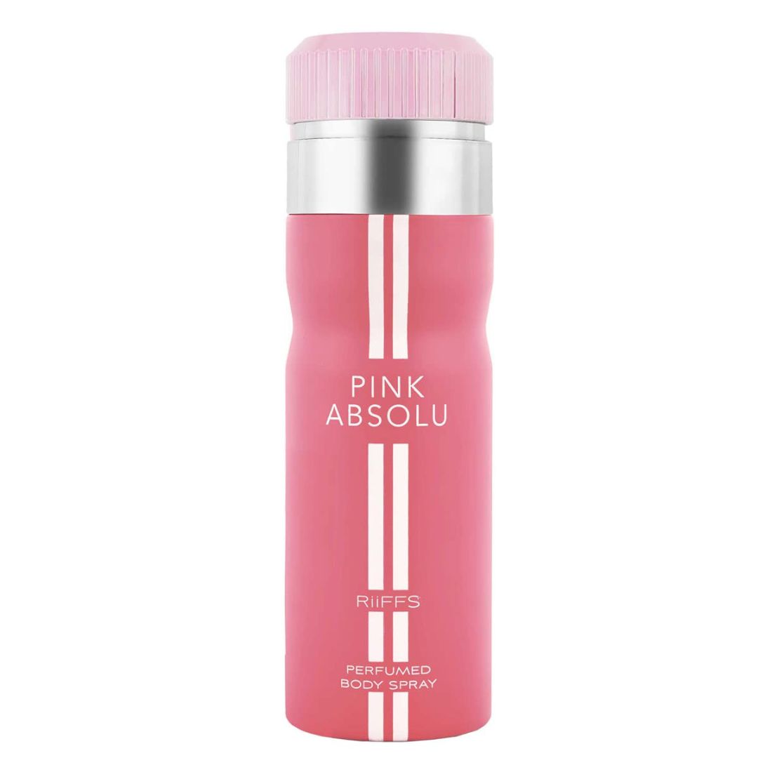 RiiFFS Pink Absolu Premium Imported Deodorant, Fresh & Soothing Fragrance, Long Lasting Body Spray For Women, Made in UAE, 200ml