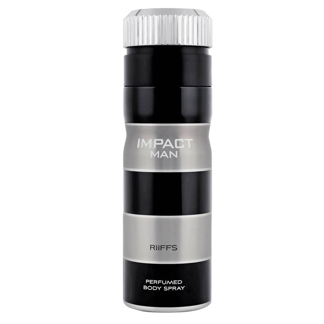 RiiFFS Impact Man Premium Imported Deodorant, Fresh & Soothing Fragrance, Long Lasting Body Spray For Men, Made in UAE, 200ml