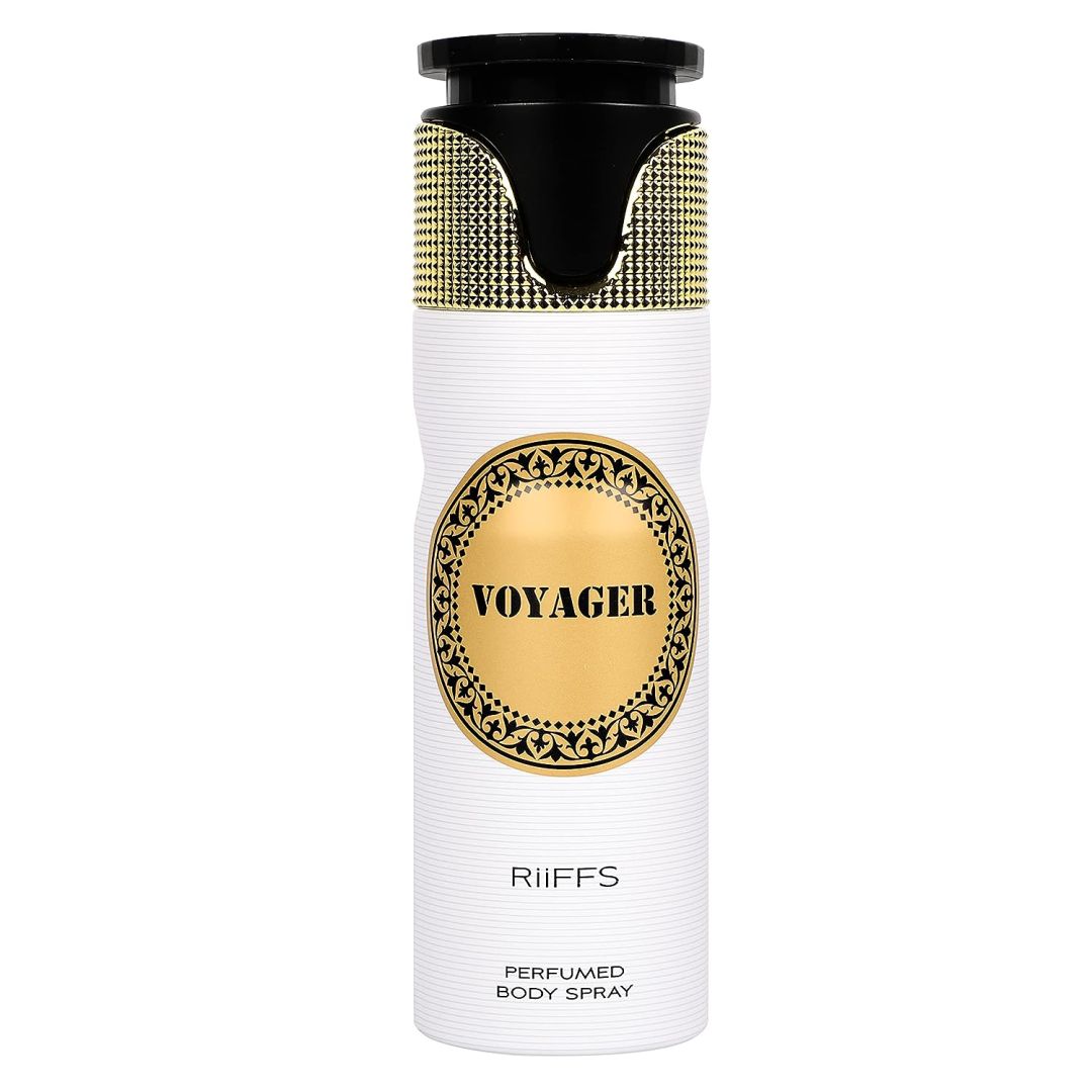 RiiFFS Voyager Premium Imported Deodorant, Fresh & Soothing Fragrance, Long Lasting Body Spray For Men, Made in UAE, 200ml