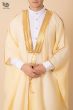 Luxury Cream Bisht with Golden Embellishments