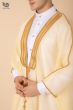 Luxury Cream Bisht with Golden Embellishments