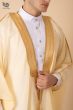 Luxury Cream Bisht with Golden Embellishments