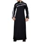 BLACK THOBE WITH WHITE STRIPE ON CHEST AND SLEEVES