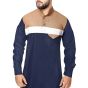NAVY BLUE WITH BEIGE CHEST THOBE