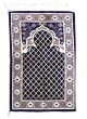Luxury Velvet Islamic Prayer Rug / Janamaz / Musallah Purple
