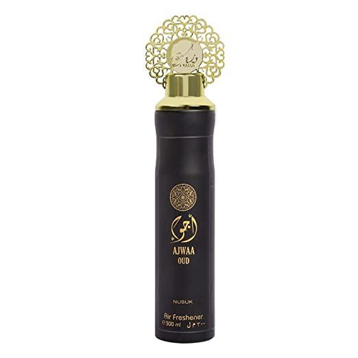 NUSUK Ajwaa Oud Air Room Freshener Spray for Home Office Long Lasting Fragrance 300 ml
