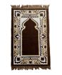 Muslim Prayer Rug, Traditional Style Brown Mat