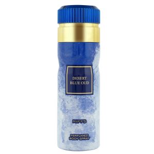 RiiFFS Desert Blue Oud Premium Imported Deodorant, Fresh & Soothing Fragrance, Long Lasting Body Spray For Men, Made in UAE, 200ml