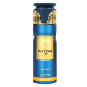 RiiFFS Imperial Blue Premium Deodorant, Fresh & Soothing Fragrance, Long Lasting Body Spray For Men, 200ml