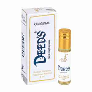 Almas Deeds Attar Roll On Perfume for Men, 8ml  NON ALCOHOLIC