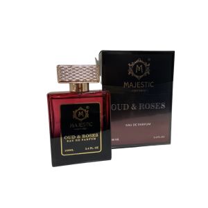 MAJESTIC PERFUMES  Long Lasting Luxury Perfume Spray Premium Refreshing Oud and Roses Fragrances Eau De Parfum for Men & Women 100 ML
