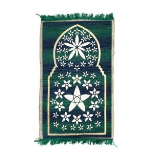 GREEN  MUSALLA/JANAMAZ/PRAYER MAT
