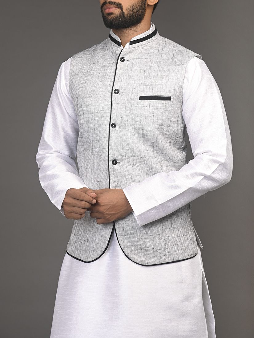 Grey Waistcoat/Nehru Jacket