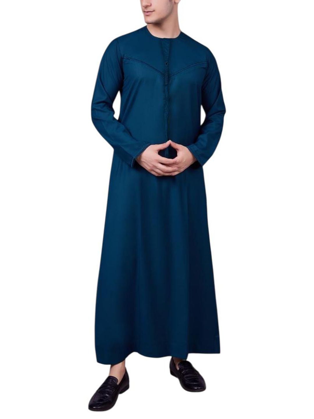 Dark Teal Emirati Thobe for Men