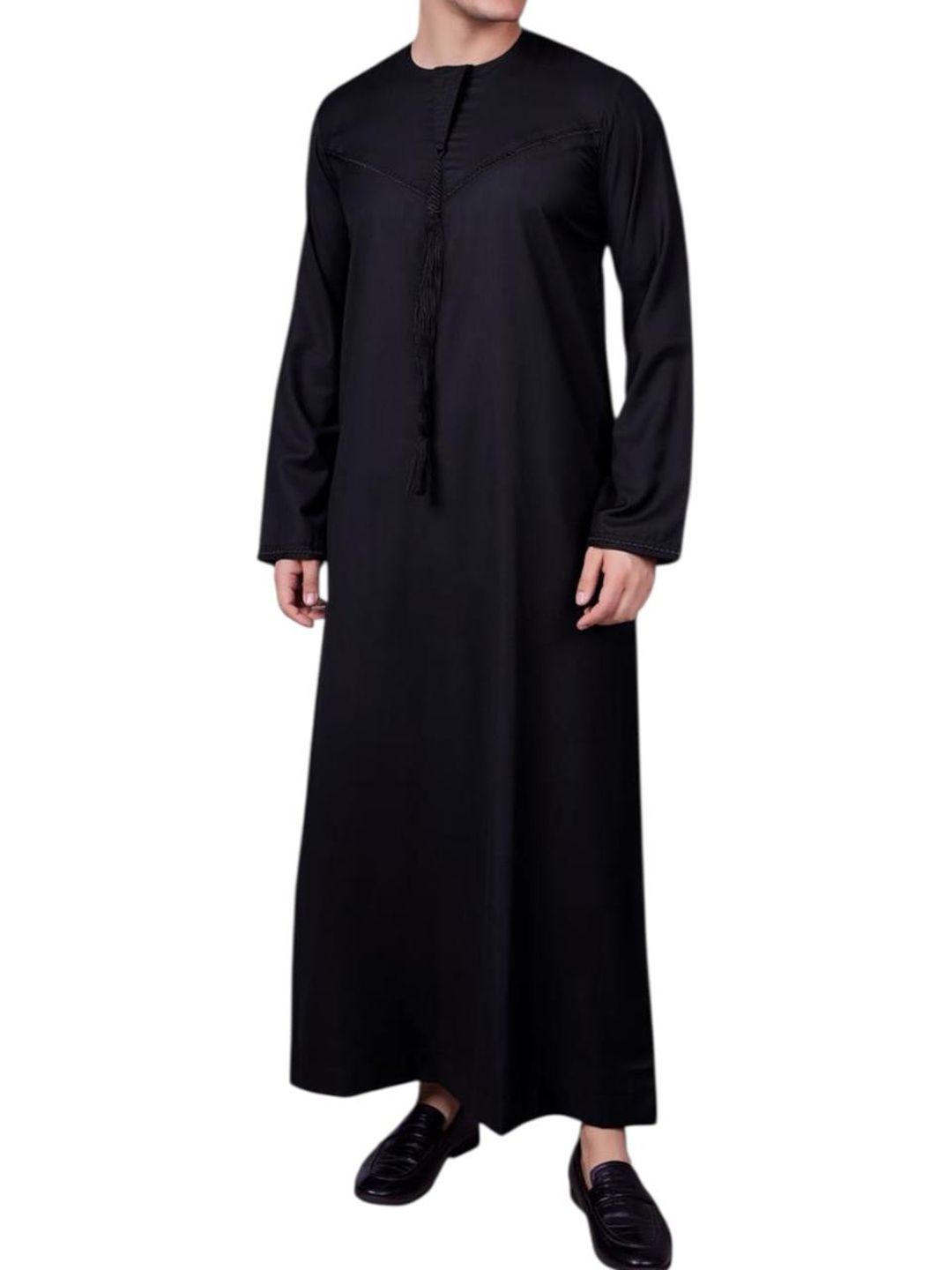 Black Emirati Thobe for Men