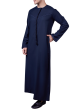 Navy Blue Emirati Embroidery Thobe