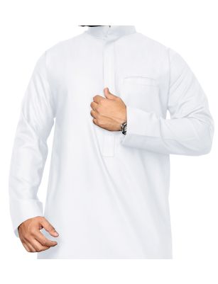 White Sapphire Thobe For Kids