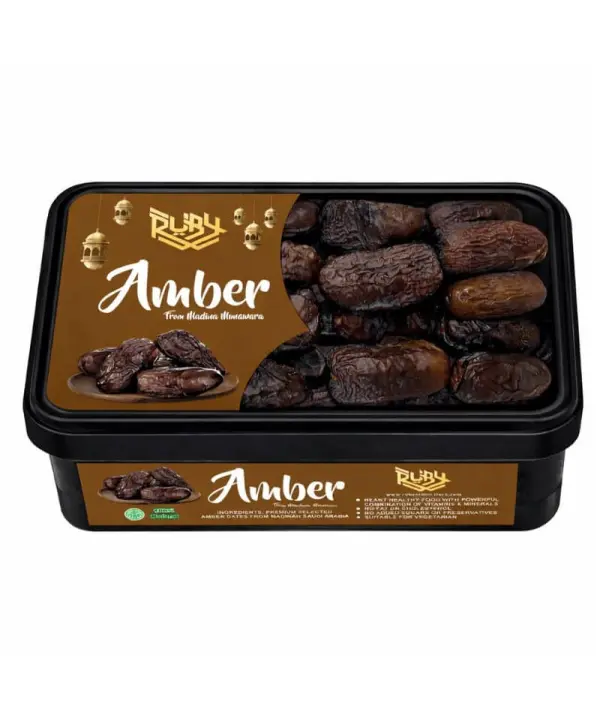 Amber Premium Dates – Large Soft Texture, Naturally Sweet Arabian Dates