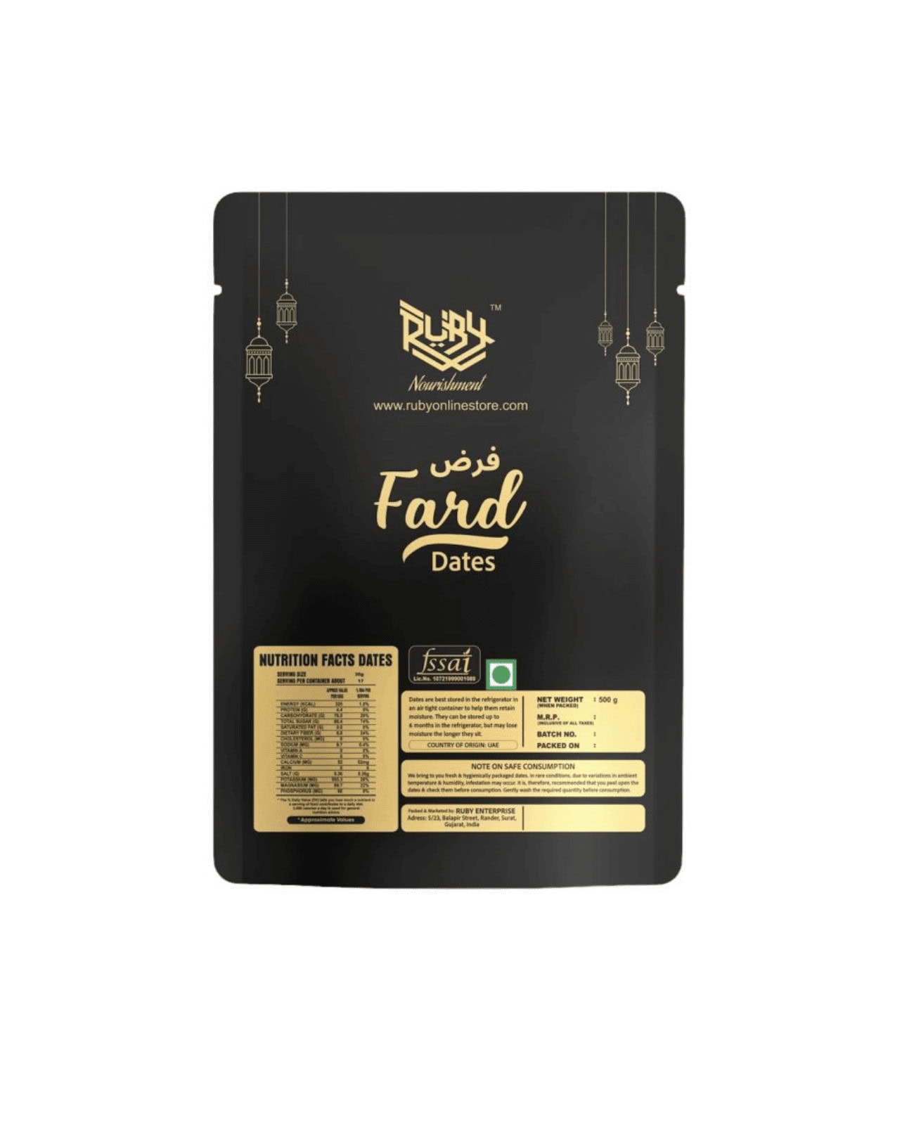 Premium Fard Dates – Pack of 2 (500 g × 2) | Firm Texture, Mild Natural Sweetness - Image 5 - Ruby Online
