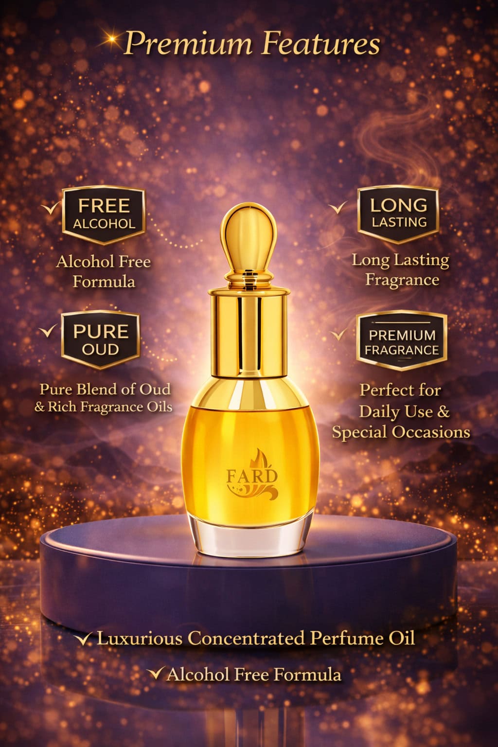 FARD Mukhallat Oud Al Taiba Premium Attar 14ml – Luxury Alcohol-Free Oud Perfume Oil - Image 5 - Ruby Online