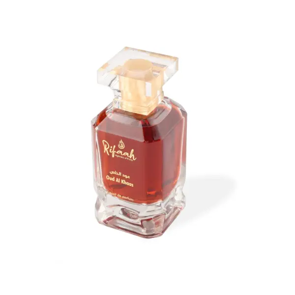 Rifaah Oud Al Khaas Extrait de Parfum 100ml – Deep Ruby Luxury Oud Perfume with Gold Signature Bottle - Image 3 - Ruby Online