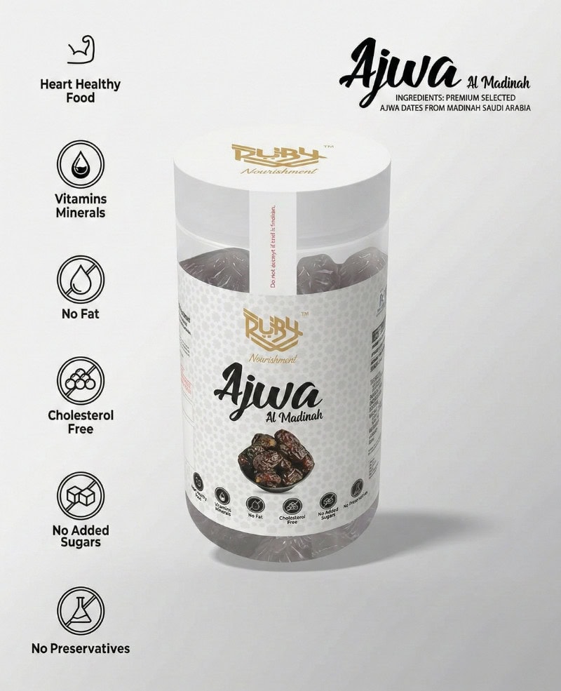Premium Ajwa Al Madinah Dates – Natural Saudi Arabian Superfood (FSSAI Certified) - Image 4 - Ruby Online