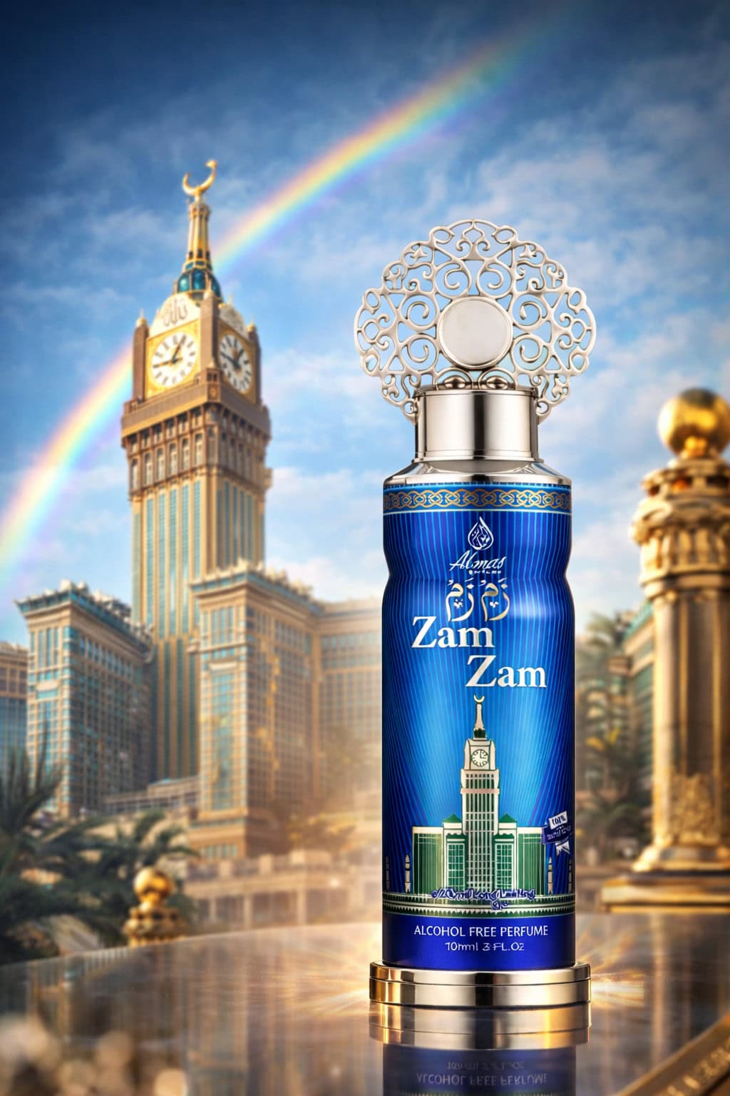 Al Nuaim Zam Zam Premium Alcohol Free Attar Perfume 200ml – Long Lasting Citrus Amber Fragrance - Image 4 - Ruby Online