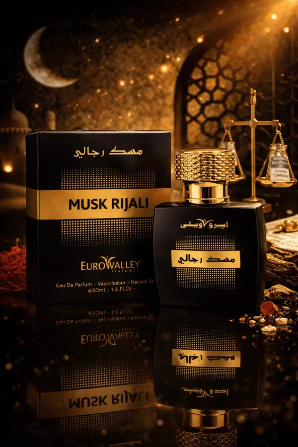 Euro Valley Musk Rijali Eau de Parfum 50ml – Premium Black & Gold Long-Lasting Musk Fragrance - Image 2 - Ruby Online