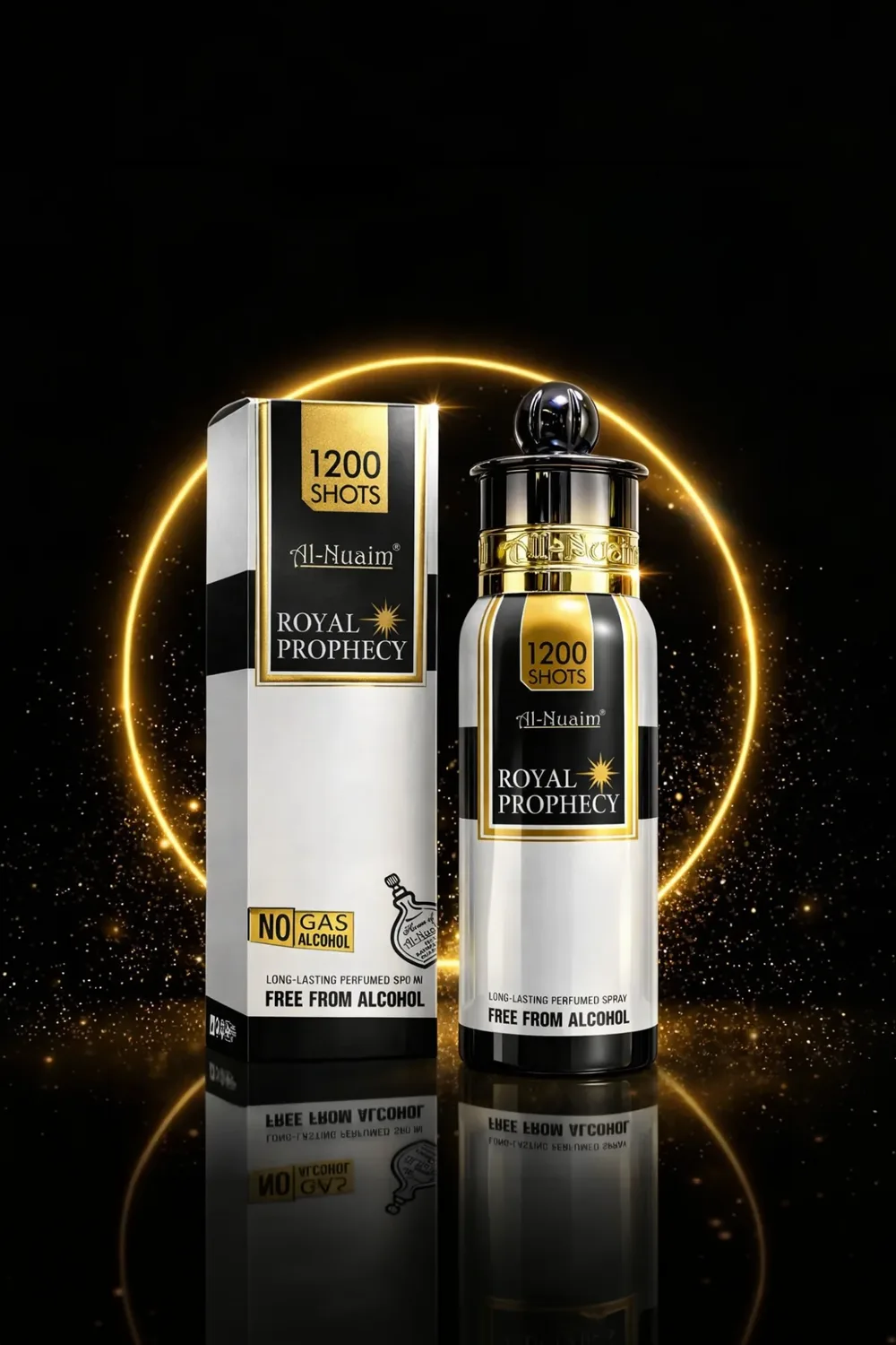 Al Nuaim Royal Prophecy 1200 Shots Premium Perfumed Spray 100ml – Long Lasting Alcohol-Free Fragrance