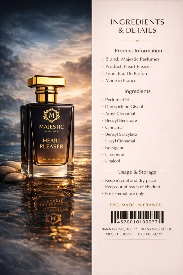 Majestic Perfumes Heart Pleaser Eau de Parfum 50ml – Premium Luxury Black Edition Fragrance - Image 3 - Ruby Online
