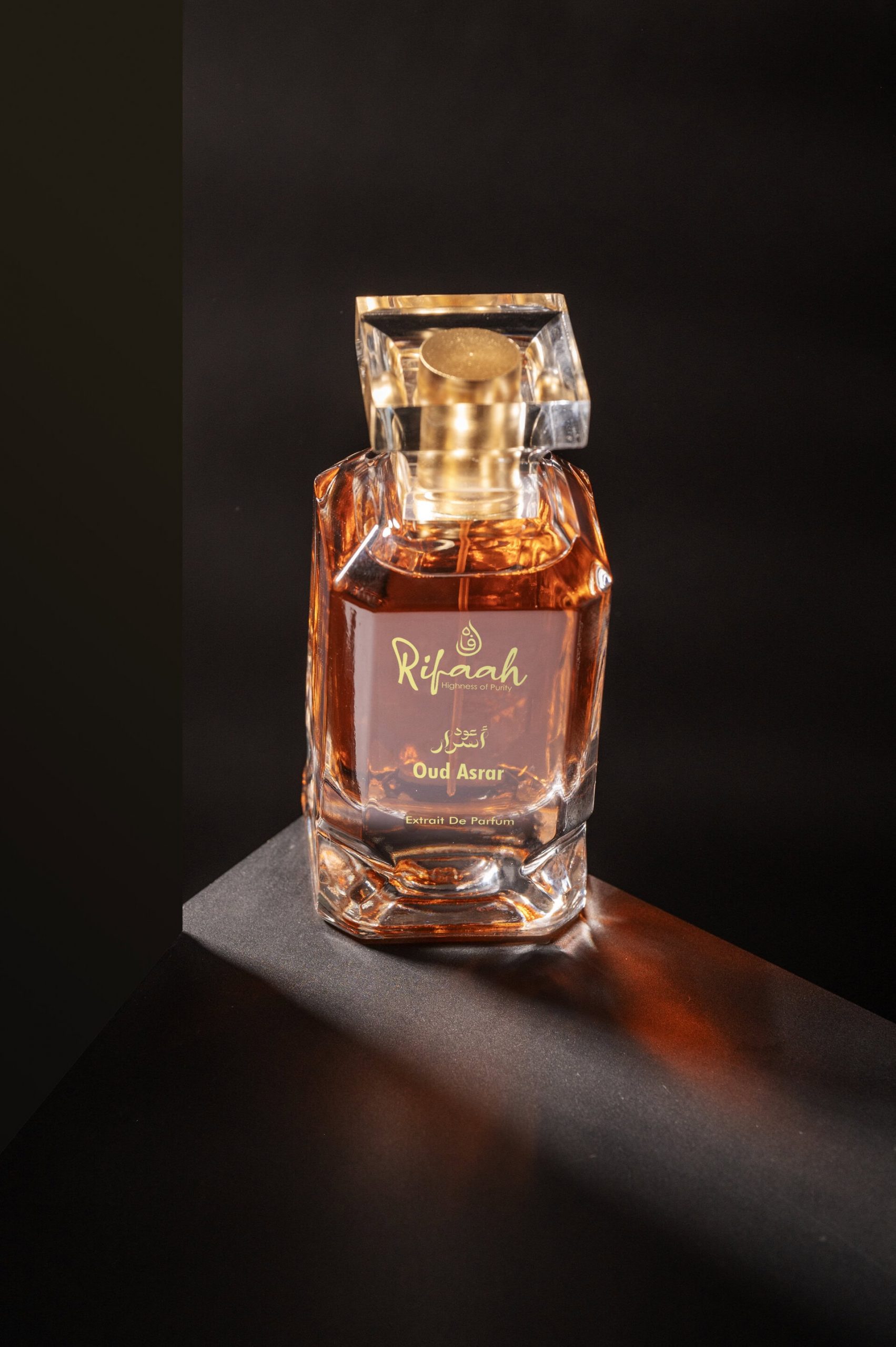 Rifaah Oud Asrar Extrait De Parfum 100ml – Luxury Amber Oud Fragrance in Crystal Glass Bottle - Image 7 - Ruby Online