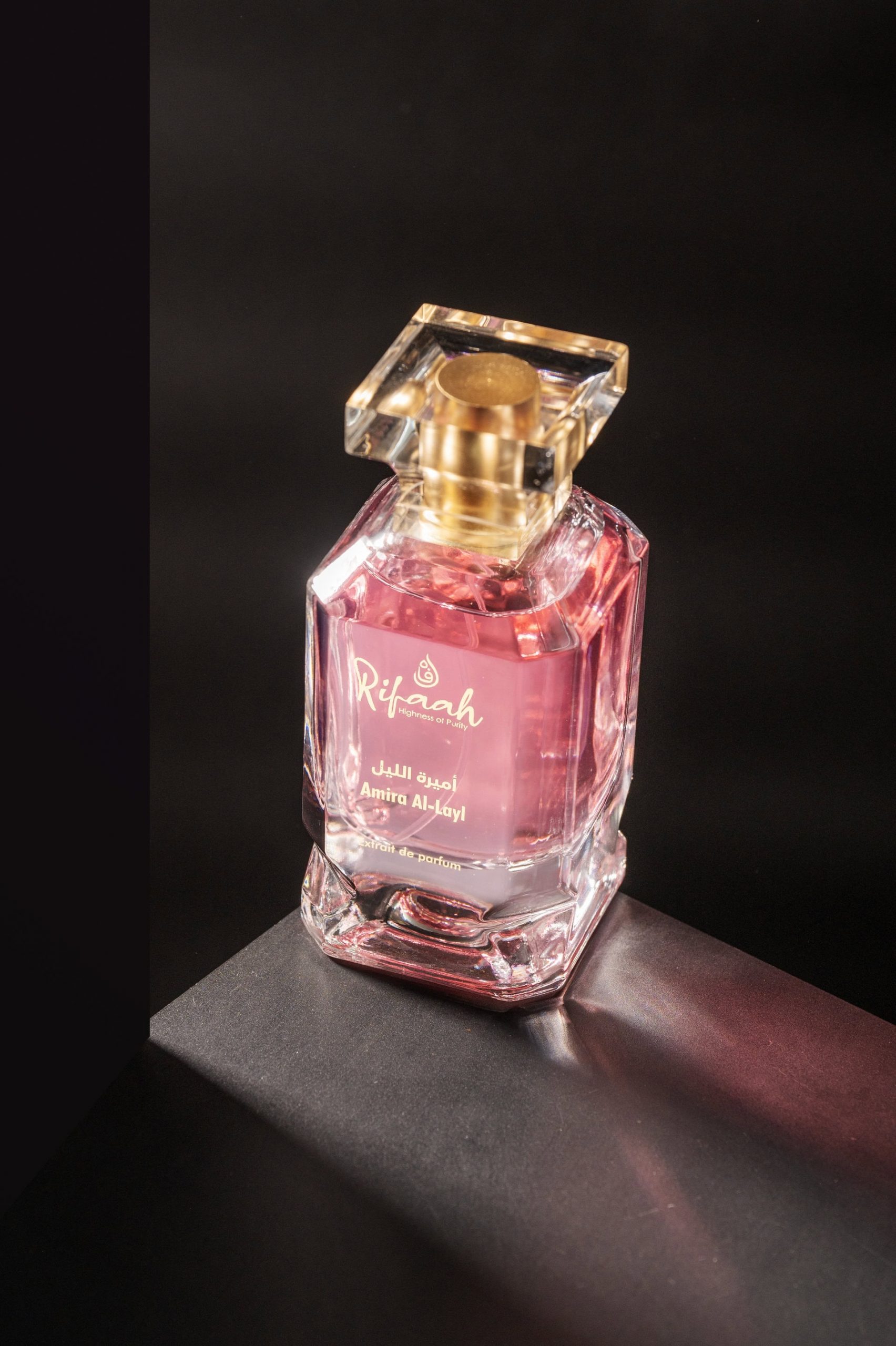Rifaah Amira Al-Layl Luxury Extrait de Parfum 100ml – Elegant Rose Pink Arabian Perfume in Crystal Glass Bottle - Image 7 - Ruby Online