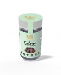 Kalmi dates from Saudi Arabia in mint green jar packaging with nutrition label