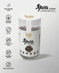 Ajwa Al Madinah premium dates in white jar packaging with nutrition label