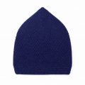navy blue knitted islamic kufi prayer cap for men with diamond openwork breathable skull cap