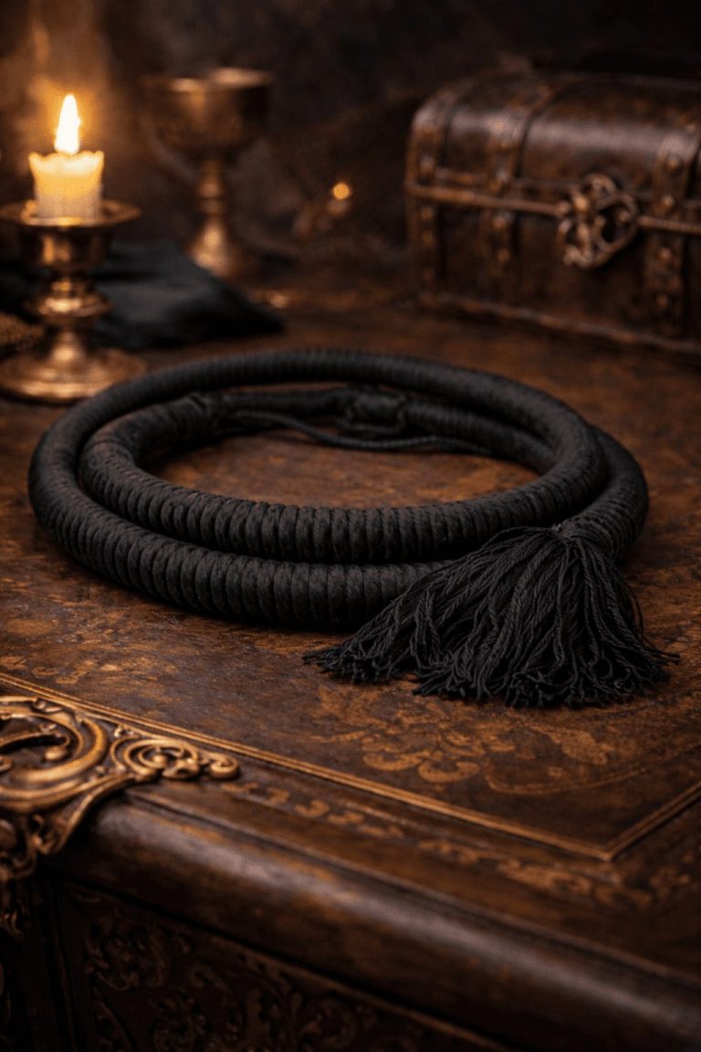 black arabian iqal double cord traditional arabic headband with tassel finish