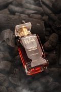 Rifaah Oud Al Khaas extrait de parfum ruby red bottle luxury oud perfume with gold detailing