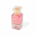 Rifaah Amira Al-Layl rose pink extrait de parfum luxury crystal bottle with gold spray neck