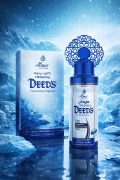 Almas Original Deeds fragrance spray blue bottle alcohol free long lasting perfume